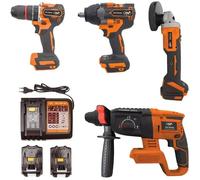 Kit d’outils électriques PNI WK450 avec batteries 18V 5.0Ah, chargeur inclus