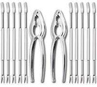 Set outils fruits de mer 2 crackers + 10 fourchettes inox Vendos85