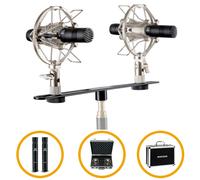 Set Paire de Microphones Condensateur à Petites Membarnes avec d'Accessoires