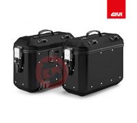 Set Paire Valises Latéral GIVI DLMK36APACK2 Trekker Dolomiti Noir Monokey 36L