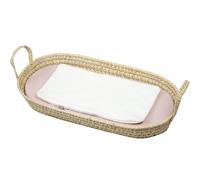 SEVIRA KIDS - Set panier à langer : panier + matelas + drap-housse + tapis de change JEANNE Made in France 77 x 36