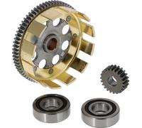 Set: Panier d'embrayage sport + pignon d'entraînement + roulement à rouleaux, à dents droites, 72/22 dents - Simson S51, S53, SR50, KR51/2 Schwalbe