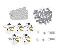 Set Papeterie Noël 20 Pièces "Christmas" 16cm Argent