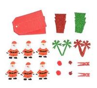 Set Papeterie Noël 20 Pièces "Christmas" 16cm Rouge