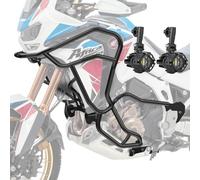 Set Pare Carter + Phare Additionnel Compatible avec Africa Twin 1000 CRF 16-19 KT21