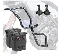 Set Pare Carter + Phare Pour Yamaha Tenere 700 19-24 Noir + Cb4