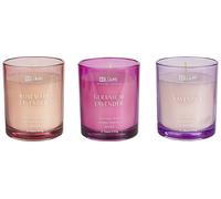 Set Parfumé Lavande Romarin Géranium Lavande 3 Bougies 100% Cire de Soja Sheer J