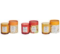 Set Parfumé Rose Kaki Mélisse 3 Bougies 100% Cire de Soja Colorful Barrel