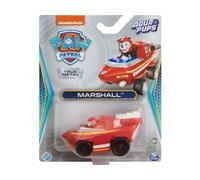 Set Pat Patrouille Aqua Pups En Métal : Marcus Et Son Sous-Marin Dauphin 8 Cm - Set Véhicule Miniature Rouge + 1 Carte Offerte