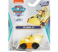Set pat patrouille aqua pups en métal : ruben et son sous-marin requin marteau 8 cm - set véhicule miniature jaune + 1 carte offerte
