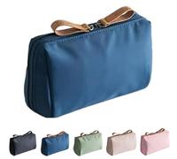 Set Patient Makeup Bag, Set Patient Travel Makeup Bag, Multi-Compartment Toiletry Cosmetics Bag, Travel Makeup Pouch for Women, Set Patient Travel Makeup Pouch (Blue)