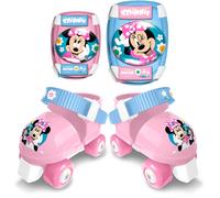 Set patins à roulettes et protections - MINNIE - MN432035 - Avec coudières et genouillères - Rose