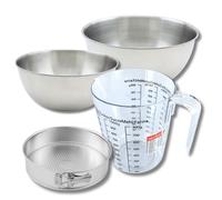 Set pâtisserie avec moule à manqué 18,5 cm, 2 bols à mixer, verre mesureur et spatule Zenker Zenker