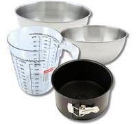 Set pâtisserie avec moule à panettone 18 cm, 2 bols à mixer, verre mesureur et spatule Zenker