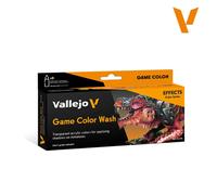 Createx Vallejo Set de peinture Effet Game Color Wash 8 x 18 ml (772190)