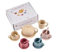 Set per Tea Party - Silicone Utensili Da Cucina Giocattolo, Set Di Tazze Da Tè In Silicone pour Bambini E Bambine Feste Compleanno Regali Asilo Sala Giochi Casa Famiglia Centre Diurno
