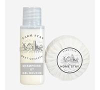 Set Personalisé avec votre logo, 50 Savons + 50 Shampoings/gel douche (TOTAL 100 ARTICLES)