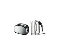 Set petit déj - bouilloire 2200w 1. 7l finition inox + grille-pain 2 fentes inox 900w
