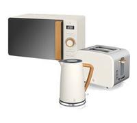 Swan Set petit-déjeuner STRP1060WHTNEU – bouilloire, grille-pain, micro-ondes 20 L 2200 W Blanc