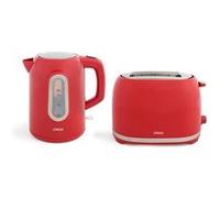 Livoo - Set petit déjeuner DOD160RC - Bouilloire : 1,7L, 1850-2200W, Grille-pain : 2 fentes, 700-850W