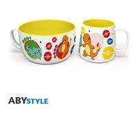 ABYstyle Set petit-déjeuner Mug + Bol Pokémon Pikachu & Kanto Starters