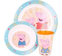 Set petit déjeuner Peppa Pig 2 assiettes et 1 tasse pour enfants avec design Peppa Pig