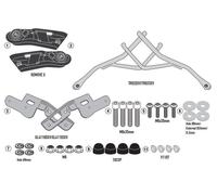 Set Petits Chassis Latéral Ouverture Rapide, GIVI tr2157 pour Sac Souple, Yamaha