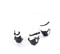 Set Petplay BDSM - Genouillères & Coudières Fetish Matelassées Simili Cuir