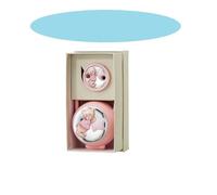 Set pince et porte-tétine pour enfants avec motif ourson et étoile, bleu clair