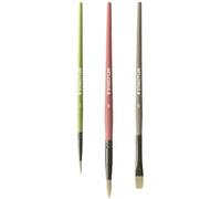 Set pinceaux à poils synthétiques Noris, 3 pièces