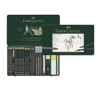 Faber-Castell Set de Crayon Pitt Graphite, Boîte Métal de 26 Multicolor