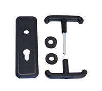 set plaque et poignée pour basculant/garage