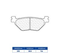 Set Plaquette de Frein rakes 1084RX3 Yamaha 900 TDM 02/13