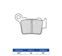 Set Plaquette de Frein CL Brakes 1108X59 BMW 450 G SMR 09/10