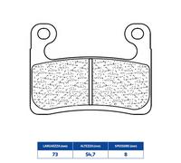 Set Plaquette de Frein rakes 1257XBK5 BMW 1000 S R 19/20