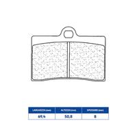 CL BRAKES Plaquettes de frein CL BRAKES route métal fritté - 2247A3+