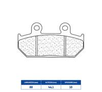 PLAQUETTES DE FREIN AVANT RAKES 2248A3+