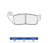 RAKES Plaquettes de frein RAKES route métal fritté - 2256XBK5
