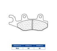 Set Plaquette de Frein rakes 2288RX3 Benelli 125 Café Noir E3 08/12