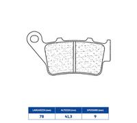 Set Plaquette de Frein rakes 2353RX3 Aprilia 457 Rs E5 24/24