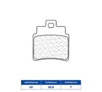 PLAQUETTES DE FREIN RAKES 3070MSC