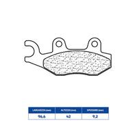 PLAQUETTES DE FREIN RAKES 3078MSC