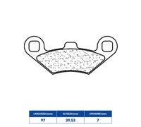 Set Plaquette de Frein rakes 3100MSC Peugeot 400 metropolis 13/16