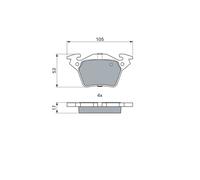 Set plaquette de frein, Frein à disque Axial arrière pour MERCEDES-BENZ CLASSE V