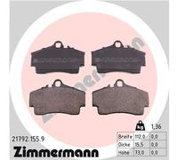 Set plaquette de frein, Frein à disque Axial arrière pour PORSCHE 911 BOXSTER
