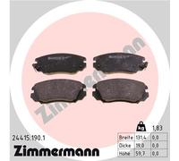 Set plaquette de frein, Frein à disque Axial avant pour CHEVROLET OPEL-SAAB VAUX
