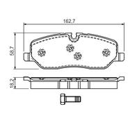 Set plaquette de frein, Frein à disque Axial avant pour LAND ROVER DISCOVERY RAN