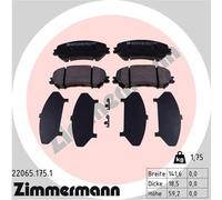 Set plaquette de frein, Frein à disque Axial avant pour NISSAN Nissan (DFAC) REN