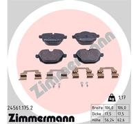 Set plaquette de Frein, frein sur le disque Axial arrière pour BMW (BRILLIANCE)