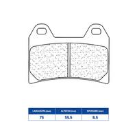 Set Plaquette de Frein rakes 2539A3 + Aprilia 250 Rs 98/03